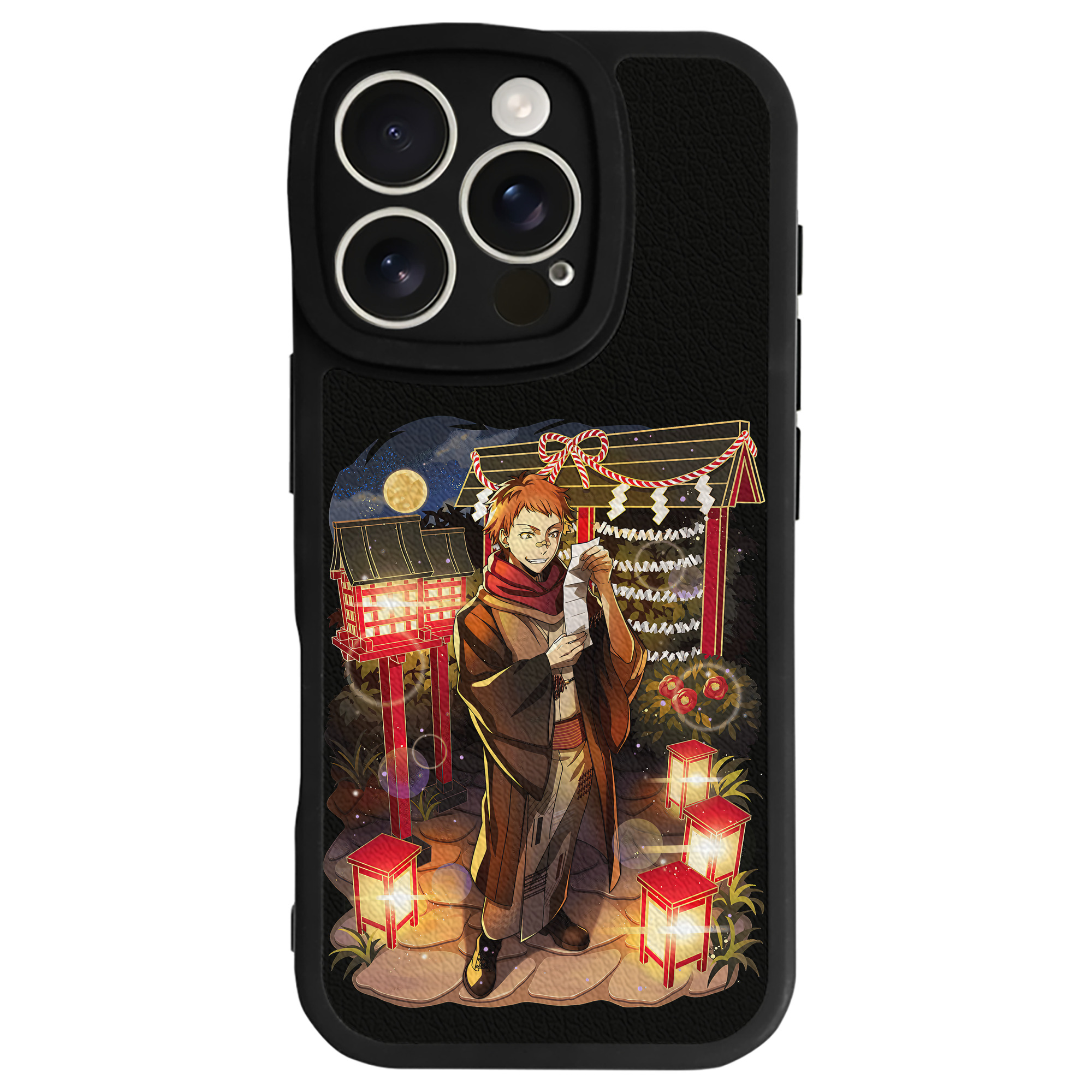 （画像用） 文豪ストレイドッグス Bungo Stray Dogs 【iPhone 16シリーズ対応】シリコンスマホケース（レザー調） 材質：シリコン